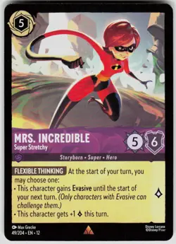 Mrs. Incredible Super Stretchy 49/204 Wilds Unknown Disney Lorcana - Image 1