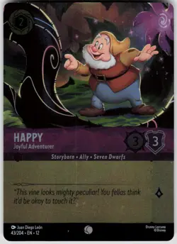 Happy Joyful Adventurer Foil Foil 43/204 Wilds Unknown Disney Lorcana - Image 1