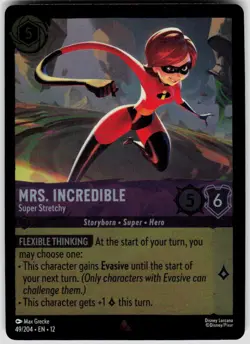Mrs. Incredible Super Stretchy Foil 49/204 Wilds Unknown Disney Lorcana - Image 1