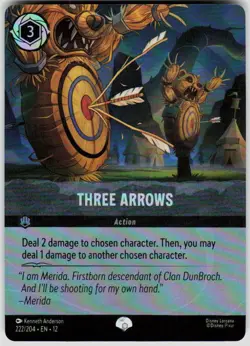 Three Arrows Epic Foil 222/204 Wilds Unknown Disney Lorcana - Image 1