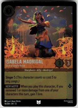 Isabela Madrigal Such a Lovely Voice Foil 16/204 Wilds Unknown Disney Lorcana - Image 1