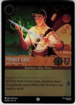 Prince Eric Noble Swordsman Foil 8/204 Wilds Unknown Disney Lorcana - Image 1
