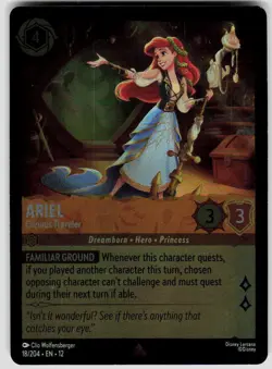 Ariel Curious Traveler Foil 18/204 Wilds Unknown Disney Lorcana - Image 1