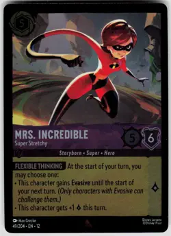 Mrs. Incredible Super Stretchy Foil 49/204 Wilds Unknown Disney Lorcana - Image 1