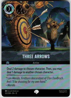 Three Arrows Epic Foil 222/204 Wilds Unknown Disney Lorcana - Image 1