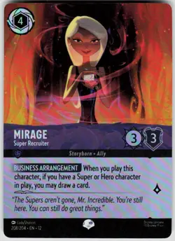 Mirage Super Recruiter Epic Foil 208/204 Wilds Unknown Disney Lorcana - Image 1