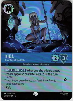 Kida Guardian of the Path Epic Foil 217/204 Wilds Unknown Disney Lorcana - Image 1