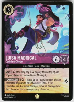 Luisa Madrigal Confident Climber 60/204 Wilds Unknown Disney Lorcana - Image 1