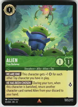 Alien True Believer 83/204 Wilds Unknown Disney Lorcana - Image 1