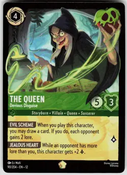 The Queen Devious Disguise 90/204 Wilds Unknown Disney Lorcana - Image 1