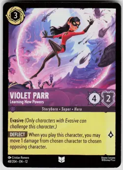 Violet Parr Learning New Powers 48/204 Wilds Unknown Disney Lorcana - Image 1