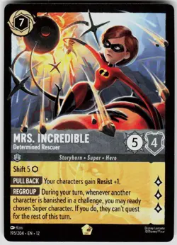 Mrs. Incredible Determined Rescuer 195/204 Wilds Unknown Disney Lorcana - Image 1