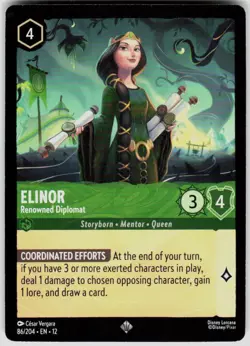 Elinor Renowned Diplomat 86/204 Wilds Unknown Disney Lorcana - Image 1