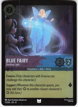 Blue Fairy Guiding Light Foil 71/204 Reign of Jafar Disney Lorcana - Image 1
