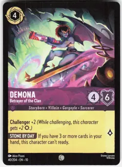 Demona Betrayer of the Clan 40/204 Whispers in the Well Disney Lorcana - Image 1