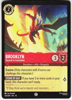 Brooklyn Second in Command 120/204 Whispers in the Well Disney Lorcana - Image 1