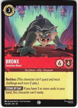 Bronx Ferocious Beast 114/204 Whispers in the Well Disney Lorcana - Image 1