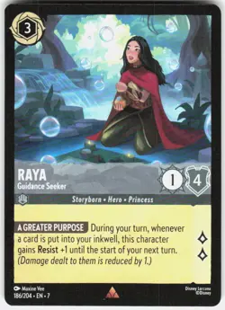 Raya Guidance Seeker 186/204 Archazia's Island Disney Lorcana - Image 1