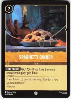 Spaghetti Dinner 42/204 Archazia's Island Disney Lorcana - Image 1