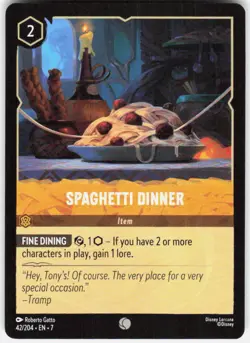 Spaghetti Dinner 42/204 Archazia's Island Disney Lorcana - Image 1
