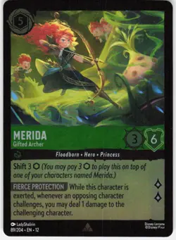 Merida Gifted Archer Foil 89/204 Wilds Unknown Disney Lorcana - Image 1