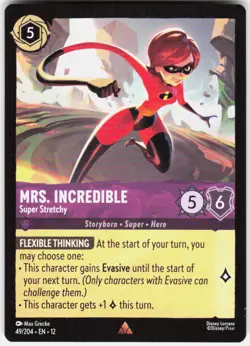 Mrs. Incredible Super Stretchy 49/204 Wilds Unknown Disney Lorcana - Image 1