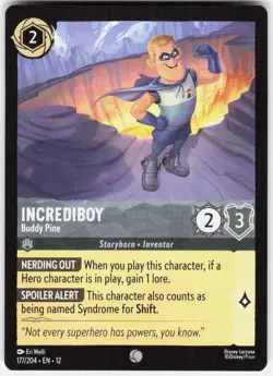 Syndrome Out for Revenge 172/204 Wilds Unknown Disney Lorcana - Image 1