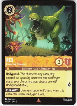 Rex Protective Dinosaur 10/204 Wilds Unknown Disney Lorcana - Image 1