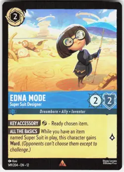 Edna Mode Super Suit Designer 149/204 Wilds Unknown Disney Lorcana - Image 1