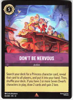 Don't Be Nervous 65/204 Wilds Unknown Disney Lorcana - Image 1