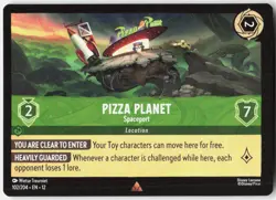 Pizza Planet Spaceport 102/204 Wilds Unknown Disney Lorcana - Image 1