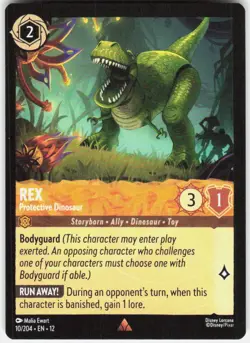 Rex Protective Dinosaur 10/204 Wilds Unknown Disney Lorcana - Image 1