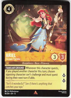 Ariel Curious Traveler 18/204 Wilds Unknown Disney Lorcana - Image 1