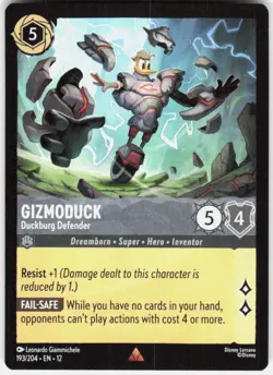 Gizmoduck Duckburg Defender 193/204 Wilds Unknown Disney Lorcana - Image 1
