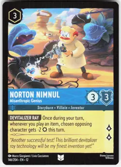 Norton Nimnul Misanthropic Genius 146/204 Wilds Unknown Disney Lorcana - Image 1