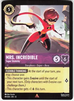 Mrs. Incredible Super Stretchy 49/204 Wilds Unknown Disney Lorcana - Image 1