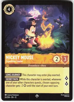 Mickey Mouse Expedition Leader 26/204 Wilds Unknown Disney Lorcana - Image 1