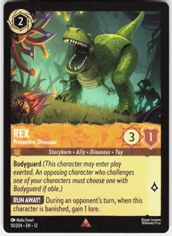 Rex Protective Dinosaur 10/204 Wilds Unknown Disney Lorcana - Image 1