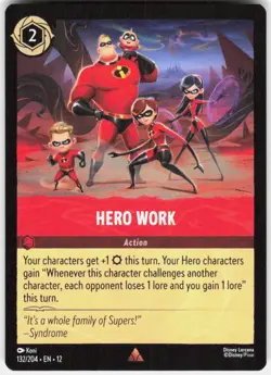 Hero Work 132/204 Wilds Unknown Disney Lorcana - Image 1