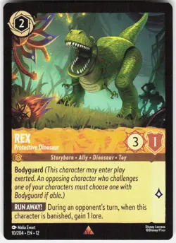 Rex Protective Dinosaur 10/204 Wilds Unknown Disney Lorcana - Image 1