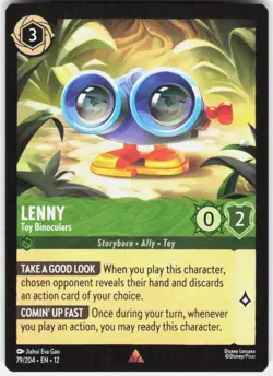 Lenny Toy Binoculars 79/204 Wilds Unknown Disney Lorcana - Image 1