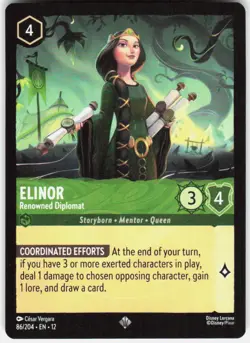 Elinor Renowned Diplomat 86/204 Wilds Unknown Disney Lorcana - Image 1