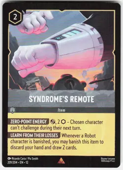 Syndrome's Remote 201/204 Wilds Unknown Disney Lorcana - Image 1