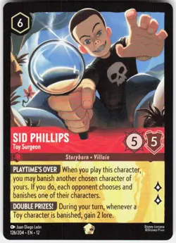 Sid Phillips Toy Surgeon 126/204 Wilds Unknown Disney Lorcana - Image 1