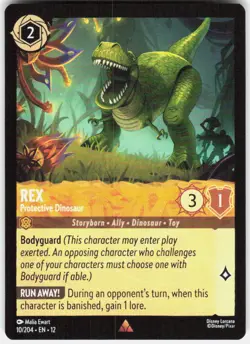 Rex Protective Dinosaur 10/204 Wilds Unknown Disney Lorcana - Image 1