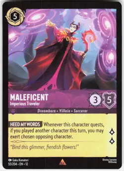 Maleficent Imperious Traveler 55/204 Wilds Unknown Disney Lorcana - Image 1