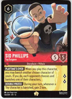 Sid Phillips Toy Surgeon 126/204 Wilds Unknown Disney Lorcana - Image 1