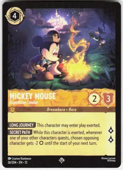 Mickey Mouse Expedition Leader 26/204 Wilds Unknown Disney Lorcana - Image 1
