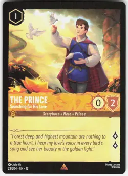The Prince Searching for His Love 23/204 Wilds Unknown Disney Lorcana - Image 1