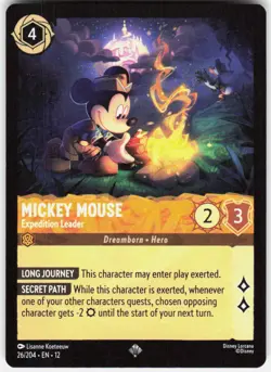 Mickey Mouse Expedition Leader 26/204 Wilds Unknown Disney Lorcana - Image 1